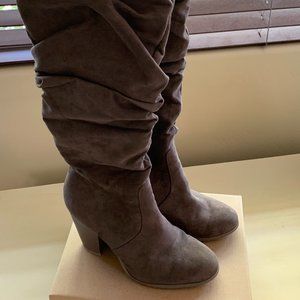 Carlos Santana Hazey over the knee high boots tall Brown